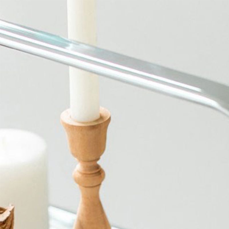 30.71" High Modern Prep Table Rolling Metal Prep Table for Dining Room