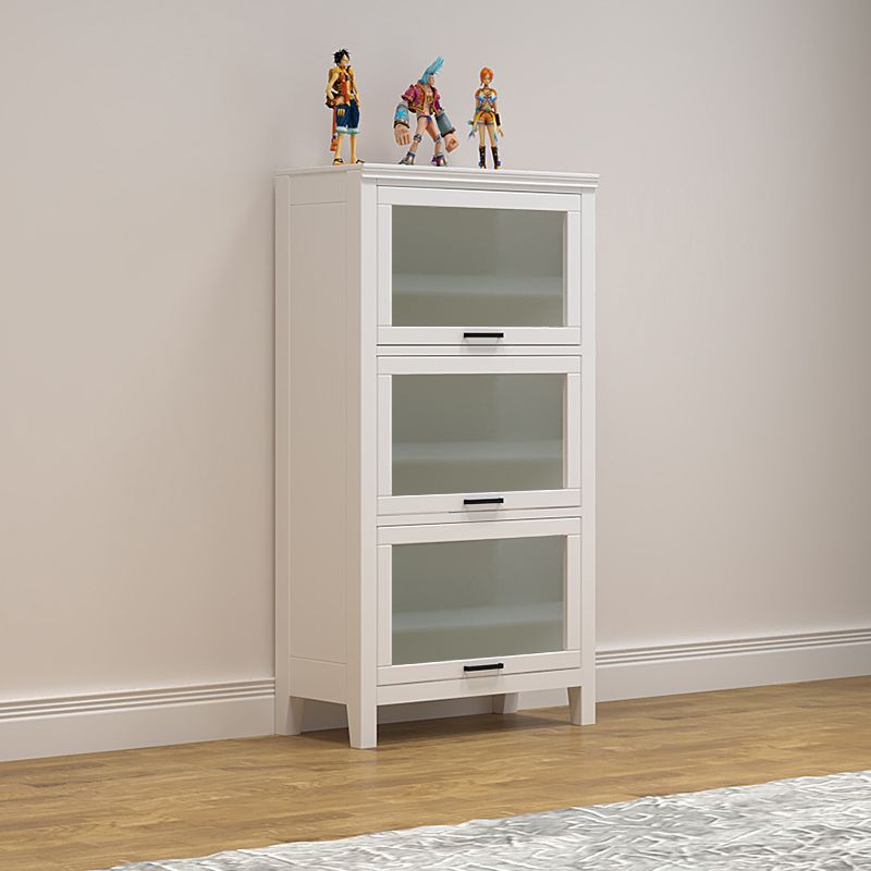11.81"W Bookcase Contemporary Style Solid Wood Bookshelf for Home Office with Doors Clearhalo 'Bookcases' 'furn' 'furn_bookcases' 'Furniture' 'Office Furniture' 1200x1200_182e9992-6f47-4d9d-8c24-15311f1a639a