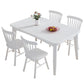 Modern Style White Dining Table Rectangle Solid Wood Dining Table with 4 Legs Clearhalo ' dining_table' 'Dining Tables & Seating' 'Dining Tables' 'Furniture' 'furniture_dining_table' 'Kitchen & Dining Furniture' 'kitchen&dining_furn' 'kitchen' 'kitchen_dining_table' 1200x1200_182eb4bc-b597-4afd-8d6f-e792d116019b