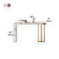 Nordic Glam Style Rectangle Bar Counter Table Sintered Stone Dining Table with Metal Legs Clearhalo 'Bar Furniture' 'Bar Tables' 'bar_tables' 'furn' 'furn_bar_tables' 'Furniture' 'furniture_bar_tables' 'Kitchen & Dining Furniture' 1200x1200_182fab44-c7b2-4a84-90a3-7a29e4470faf