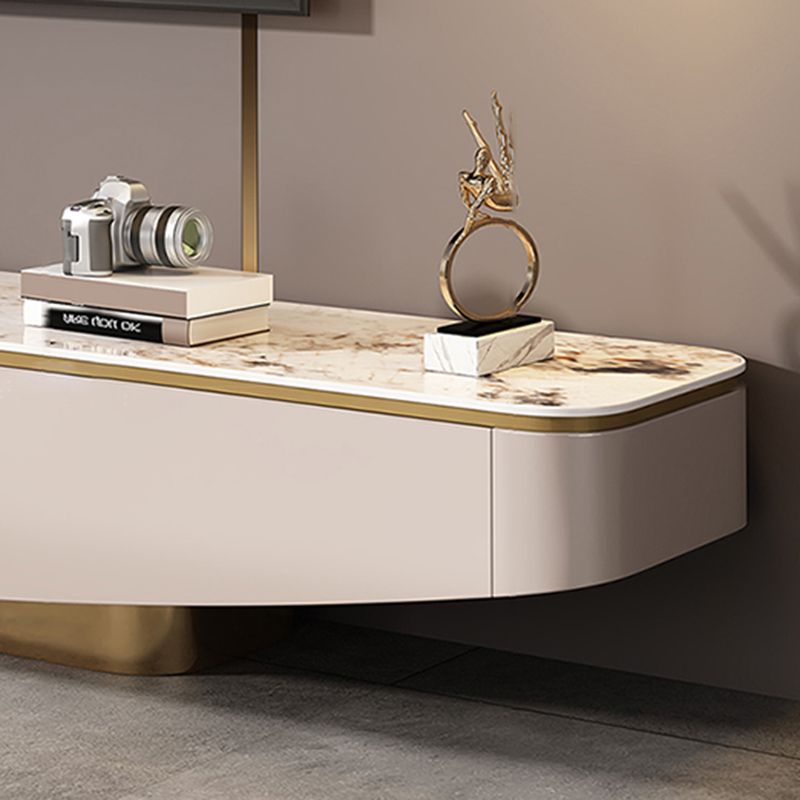 Modern Media Console TV Stand Stone TV Stand Console with 3 Drawers Clearhalo 'furn' 'furn_tv_stands_entertainment_centers' 'Furniture' 'Living Room Furniture' 'TV Stands & Entertainment Centers' 'TV Stands & Media Storage Furniture' 'tv_stands_entertainment_centers' 1200x1200_182fe650-2161-42e4-a8ca-253e691579c8