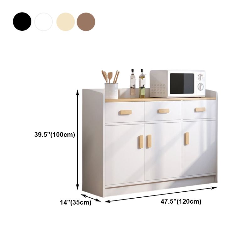 Sideboard del pavimento in legno moderno mobile rettangolo moderno per la casa