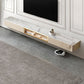 Glam Stone TV Media Stand Enclosed Storage White TV Stand for Living Room Clearhalo 'furn' 'furn_tv_stands_entertainment_centers' 'Furniture' 'Living Room Furniture' 'TV Stands & Entertainment Centers' 'TV Stands & Media Storage Furniture' 'tv_stands_entertainment_centers' 1200x1200_18319ffd-2cd1-4bab-bda8-c2ac088c48f7
