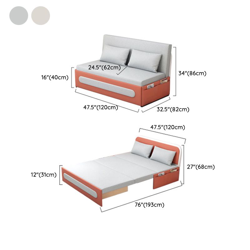 Divano letto in pelle finta 32.28 "divano dormiente con rivestimento