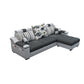 Dark Gray Pillow Top Arm Sectional Upholstered Cushions Back Sofa and Chaise Clearhalo 'furn' 'furn_sectionals' 'Furniture' 'furniture_sectionals' 'kitchen' 'kitchen_sectionals' 'Living Room Furniture' 'Sectionals' 1200x1200_1832f6ed-ab48-4649-acf8-172453c2d4b0