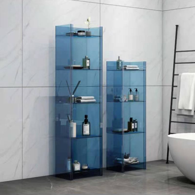 Glam Acrylic Bookcase Standard Shelf Bookshelf for Home Office 9.8" Wide Clearhalo 'Bookcases' 'furn' 'furn_bookcases' 'Furniture' 'Office Furniture' 1200x1200_1834bcb2-62a6-4491-a41b-767373997923