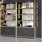 Glam Open Back Shelf Bookcase Metal Book Shelf for Home Office Clearhalo 'Bookcases' 'furn' 'furn_bookcases' 'Furniture' 'Office Furniture' 1200x1200_18353451-9246-4524-98b0-76d2fcaec695