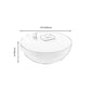 Modern Concrete Black Cocktail Table Round Coffee Table - White Clearhalo 'Coffee & Accent Tables' 'Coffee Tables' 'coffee_tables' 'furn' 'furn_coffee_tables' 'Furniture' 'Living Room Furniture' 1200x1200_183ad319-2693-411a-bf78-fc80d6067a8e