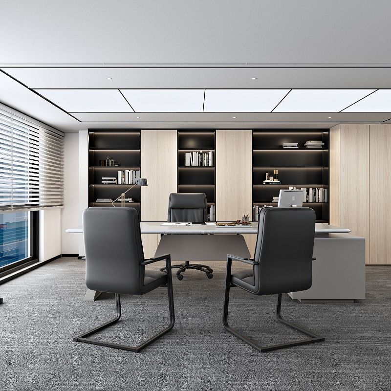 Moderner Faux Leder Office Stuhl Ergonomic High Back Working Stuhl