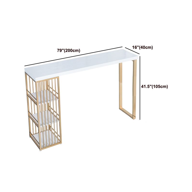 Glam 1/3 Pieces Bar Table Set Rectangle Wood Counter Table with High Stools for Cafe Clearhalo 'Bar Furniture' 'furn' 'furn_home_bar_bar_sets' 'Furniture' 'Home Bars & Bar Sets' 'home_bar_bar_sets' 'Kitchen & Dining Furniture' 1200x1200_183d5bed-dd46-4c58-8900-1a6bf1cf1349