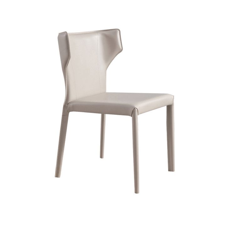 Contemporary Leather Dining Room Chair Wingback Side Armless Chair for Home Use Clearhalo 'Dining Chairs' 'Dining Tables & Seating' 'dining_chair' 'furn' 'furn_dining_chair' 'Furniture' 'Kitchen & Dining Furniture' 1200x1200_1840ef3e-2a33-4b0a-827e-ed211a8e107f