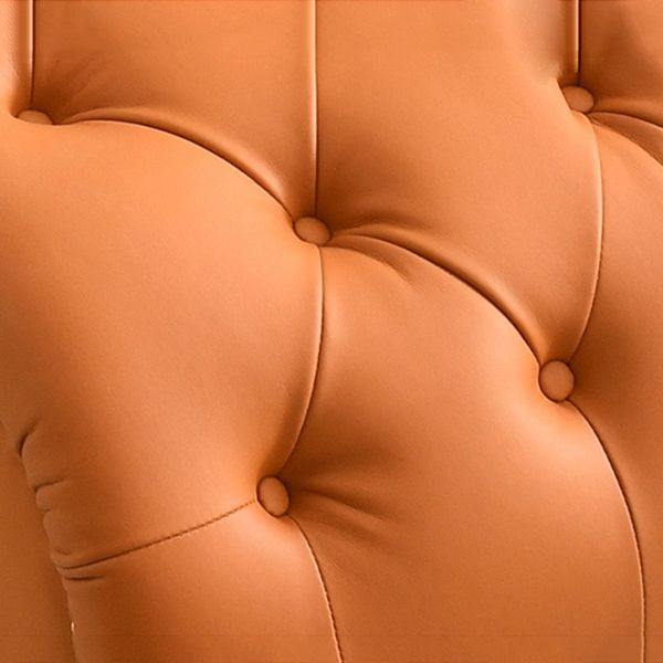 Glam Chaise Lounge Leather Chaise Lounge Sofa Metal Leg for Bedroom Clearhalo 'Chairs & Seating' 'Chaise Lounge' 'chaise_lounge' 'furn' 'furn_chaise_lounge' 'Furniture' 'Living Room Furniture' 1200x1200_184129c4-f227-40fd-99d4-3180e322aaf3