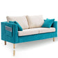 Scandinavian Pillow BackSofa Velvet Loveseat with Storage for Apartment Clearhalo 'furn' 'furn_sofas' 'Furniture' 'furniture_sofas' 'kitchen' 'kitchen_sofas' 'Living Room Furniture' 'Sofa' 'sofas' 1200x1200_1841cc66-90fa-4621-89fb-069dffa8ef85