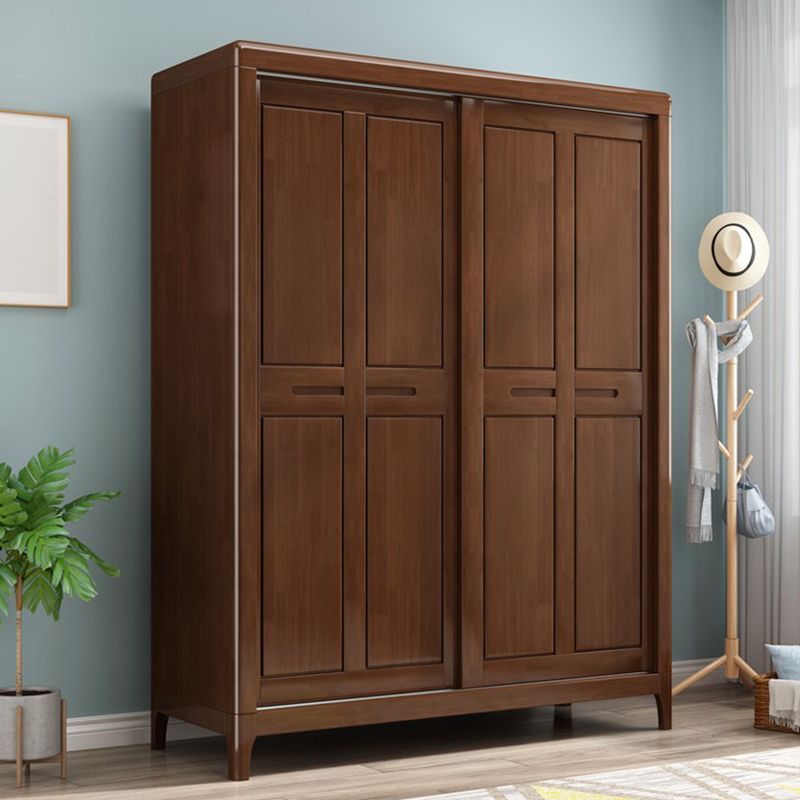 Traditional Solid Wood Wardrobe Freestanding Wardrobe with Self Close Drawers and Doors Clearhalo 'Armoires & Wardrobes' 'armoires_wardrobes' 'Bedroom Furniture' 'furn' 'furn_armoires_wardrobes' 'Furniture' 1200x1200_184244a8-5ee6-4e38-b92c-e64b0bb0ae65