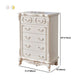 17.71" Wide Accent Chest White Rectangle Standard Chest with Drawers
