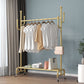 Moderne Style Coat Rack Metallic Free Standing Hooks Design -Kleiderbügel mit Regalen