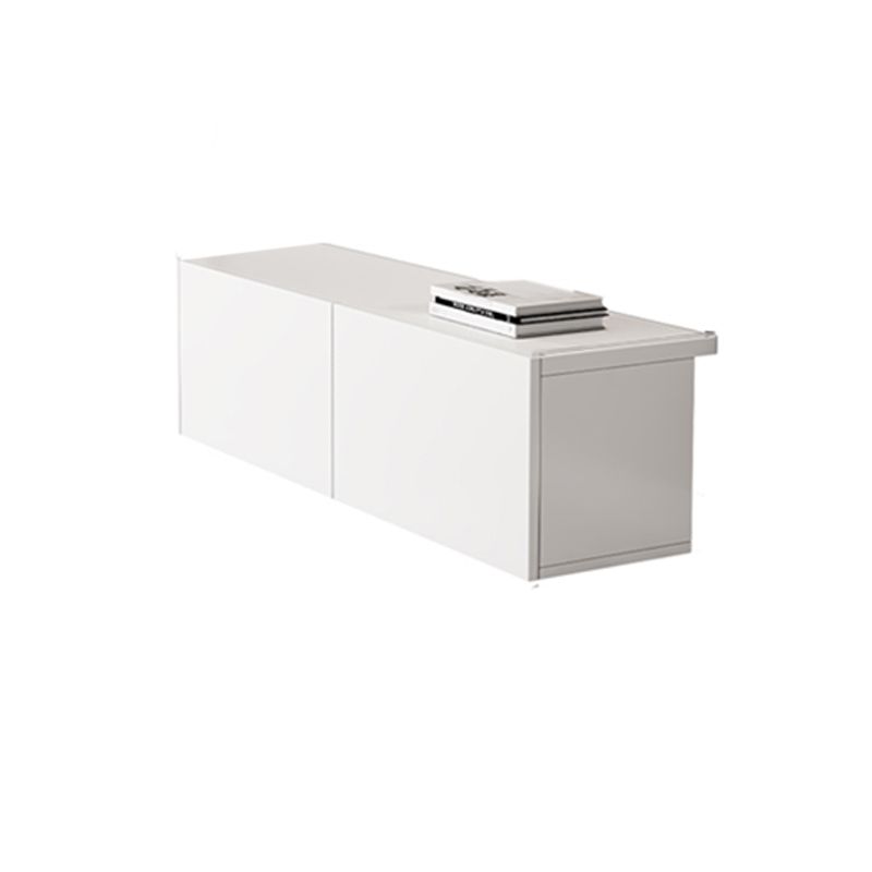 Mobile TV moderno con cassetti/armadi in bianco, console TV in finto legno