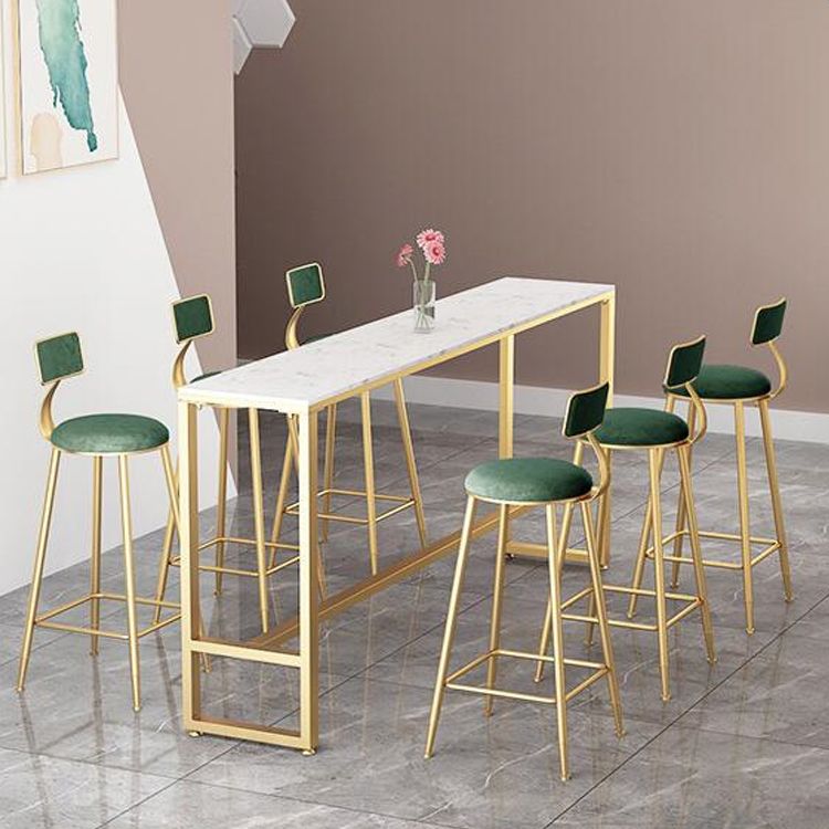 Nordic Style Sintered Stone Table Bar Counter Table for Home Clearhalo 'Bar Furniture' 'Bar Tables' 'bar_tables' 'furn' 'furn_bar_tables' 'Furniture' 'furniture_bar_tables' 'Kitchen & Dining Furniture' 1200x1200_184491bc-e0ae-4361-8f44-1cf9480bbab1