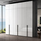 Contemporary Style Wood Wardrobe White Colour Soft Close Door Wardrobe Closet for Home