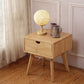 Bois de nuit de lit de nuit moderne en bois massif des jambes de rangement inclus la table de nuit