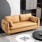 Faux Leather Square Arm Loveseat Sewn Pillow Back Sofa with Storage Clearhalo 'furn' 'furn_sofas' 'Furniture' 'furniture_sofas' 'Living Room Furniture' 'Sofa' 'sofas' 1200x1200_18469ab2-a057-4a9b-8aec-ccc624c76ba7