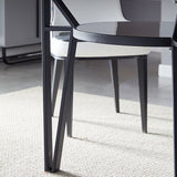 Glass Dining Room Table for 2 Person Round Tabletop with Storage Clearhalo 'Dining Tables & Seating' 'Dining Tables' 'dining_table' 'furn' 'furn_dining_table' 'Furniture' 'Kitchen & Dining Furniture' 1200x1200_1847065f-3a3a-41b7-87f6-b7afbe48b424