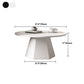 Pedestal Base Designed Cocktail Table White/black Metal Circular Coffee Table Clearhalo 'Coffee & Accent Tables' 'Coffee Tables' 'coffee_tables' 'furn' 'furn_coffee_tables' 'Furniture' 'furniture_coffee_tables' 'Living Room Furniture' 1200x1200_184839f7-330a-4086-a232-567112c6137d