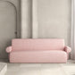 Contemporary Wool Sofa with Tight Back and Recessed Arm,35.43" W