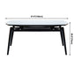 Simplicity Style Round Dining Table Stone Drop-Leaf Dinner Table with 4 Legs Clearhalo ' dining_table' 'Dining Tables & Seating' 'Dining Tables' 'furn' 'furn_dining_table' 'Furniture' 'furniture_dining_table' 'Kitchen & Dining Furniture' 'kitchen&dining_furn' 'kitchen' 'kitchen_dining_table' 1200x1200_184dc565-0f48-4b1d-b7fb-302ca587bae9
