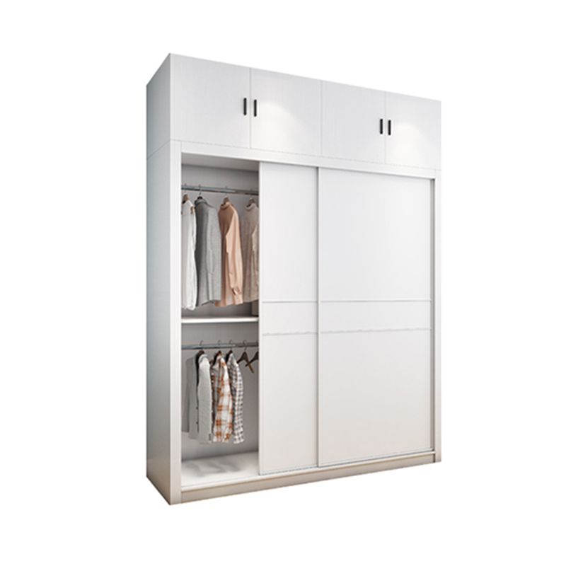 Hedendaagse stijl Garderobe Armoire wit ontworpen houten garderobe met lade