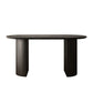 Double Pedestal Dining Table Oval Dining Room Table for Kitchen