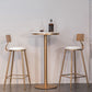 Stone Bar Dining Table Glam Style Bar Table for Milk Tea Shop Cafe