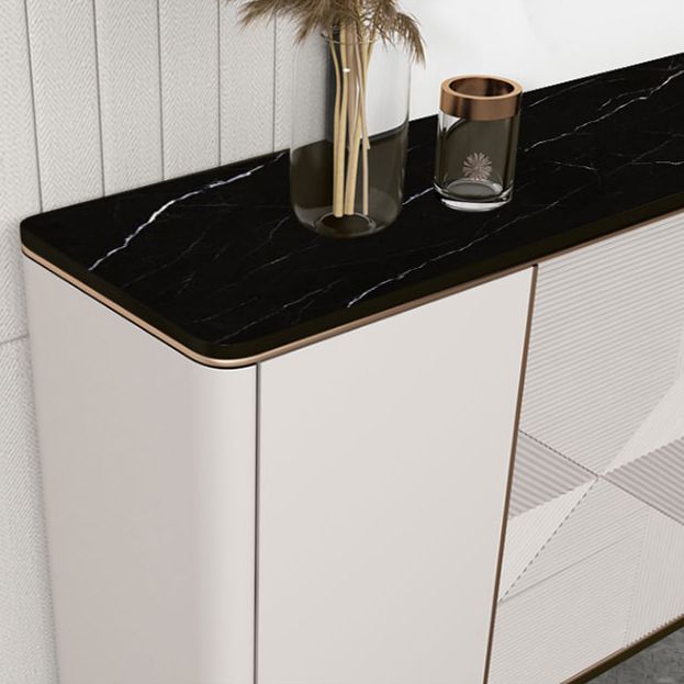 Glam Style Buffet Sideboard Stone Sideboard Buffet with Cabinets Clearhalo 'buffet_sideboard' 'Buffets & Sideboards' 'furn' 'furn_buffet_sideboard' 'Furniture' 'Kitchen & Dining Furniture' 1200x1200_18575ca8-69ae-4ac4-ba73-724c83f030af