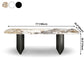 Simplicity Rectangle Dining Room Table Sintered Stone Table with Double Pedestal Clearhalo ' dining_table' 'Dining Tables & Seating' 'Dining Tables' 'furn' 'furn_dining_table' 'Furniture' 'furniture_dining_table' 'Kitchen & Dining Furniture' 'kitchen&dining_furn' 'kitchen' 'kitchen_dining_table' 1200x1200_1857f916-2117-468b-846b-97bb5bc67b16