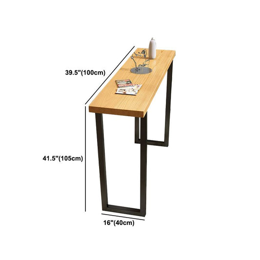 Solid Wood Bar Stool and Table Set 1/4/7 Pcs Black Iron Base Bar Table and Stools