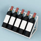 Pastelera de vinos de estilo glamoroso estante de botella de vino de metal para sala de estar