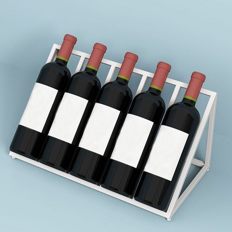 Portabottiglie per vino da tavolo in metallo glam per soggiorno per soggiorno