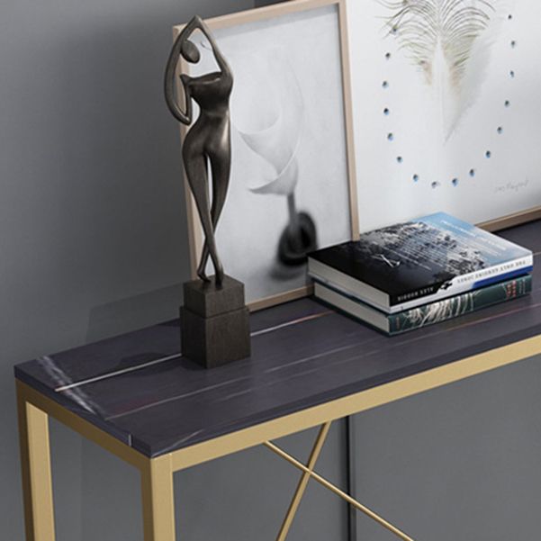 Hedendaagse rechthoekige console -accenttabel Antieke afwerking Console Sofa -tabel