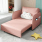 Faux leather Sleeper Sofa 32.28" Wide Pink Foldable Armless Sofa Bed Clearhalo 'furn' 'furn_futons' 'Furniture' 'Futons & Daybeds' 'Futons' 'Living Room Furniture' 1200x1200_185cd355-a829-4770-bc67-8bf102f70fb3