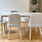Contemporary Rectangle Dining Table Sintered Stone Dining Table with 4 White Legs Clearhalo ' dining_table' 'Dining Tables & Seating' 'Dining Tables' 'furn' 'furn_dining_table' 'Furniture' 'furniture_dining_table' 'Kitchen & Dining Furniture' 'kitchen&dining_furn' 'kitchen' 'kitchen_dining_table' 1200x1200_185d800d-8d87-43ba-a162-5c3f53846a65
