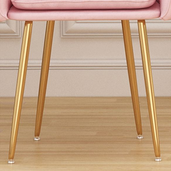 Scandinavian Dining Chair Solid Back Side Chair with 4 Metal Legs for Home Use Clearhalo ' kitchen&dining_furn' 'Dining Chairs' 'Dining Tables & Seating' 'dining_chair' 'furn' 'furn_dining_chair' 'Furniture' 'furniture_dining_chair' 'Kitchen & Dining Furniture' 'kitchen' 1200x1200_185efbb9-28db-4ecd-bd01-0e5d50825d82