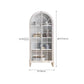Traditional Pine Display Stand Glass Doors Storage Cabinet with Doors for Bedroom Clearhalo 'Display & China Cabinets' 'display_china_cabinets' 'furn' 'furn_display_china_cabinets' 'Furniture' 'Kitchen & Dining Furniture' 1200x1200_185f717f-7bf7-4cf7-b901-b24bf9d11b8d