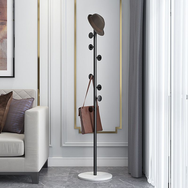 Moderne Haken Haken Feste Farbe Metallbedeckung mit Marmorbasis