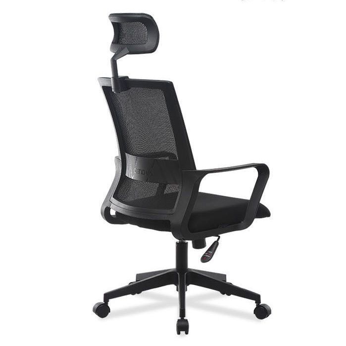 Contemporary Mesh Desk Chair with Nylon Legs Black Office Chair Clearhalo 'furn' 'furn_office_chair' 'Furniture' 'Office Chairs' 'Office Furniture' 'office_chair' 1200x1200_186293f1-194c-47df-9a13-28157fceac2f