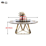 Marble Dining Table Traditional Luxury Round Dining Site Table with Turntable Clearhalo ' dining_table' 'Dining Tables & Seating' 'Dining Tables' 'furn' 'furn_dining_table' 'Furniture' 'furniture_dining_table' 'Kitchen & Dining Furniture' 'kitchen&dining_furn' 'kitchen' 'kitchen_dining_table' 1200x1200_1862db2c-9716-47f1-8b58-1874345d7d32