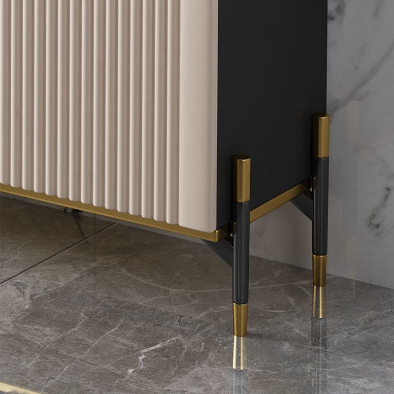 Modernism Sideboard 2 Drawers Server Cabinet with Storage for Dining Room Clearhalo 'buffet_sideboard' 'Buffets & Sideboards' 'furn' 'furn_buffet_sideboard' 'Furniture' 'Kitchen & Dining Furniture' 1200x1200_1864f6ea-fa30-4208-a036-61fc5c273f39