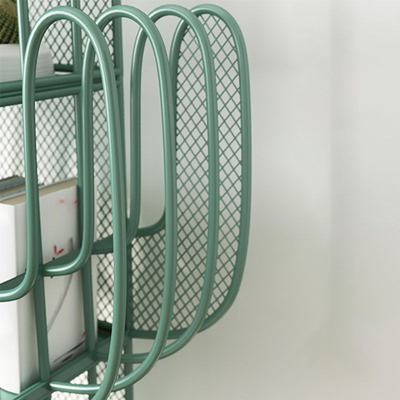 59 "H moderne stijl boekenkast metal gesloten terug boekenplank voor thuiskantoor