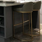 Glam Faux Leather Counter Height Stool Metal Bar Stool Bar Stool with Footrest Clearhalo 'Bar Furniture' 'Bar Stools' 'bar_stools' 'furn' 'furn_bar_stools' 'Furniture' 'Kitchen & Dining Furniture' 1200x1200_186af32a-69f4-44e2-bbd6-f11957948c72