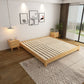 Contemporary 9.45 " Tall Solid Color Wood Platform Bed Frame