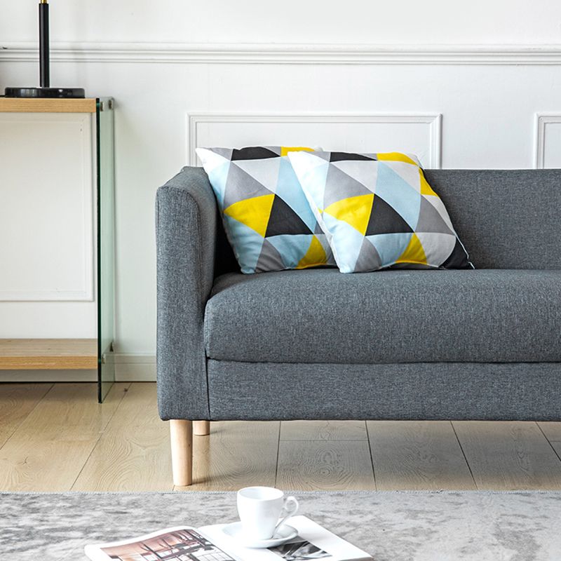 23.23" H Tuxedo Arm Sofa with Tight Back Sofa for Living Room, Apartment Clearhalo 'furn' 'furn_sofas' 'Furniture' 'furniture_sofas' 'kitchen' 'kitchen_sofas' 'Living Room Furniture' 'Sofa' 'sofas' 1200x1200_186be2e0-5875-4e3f-9a61-10abb50c65d4